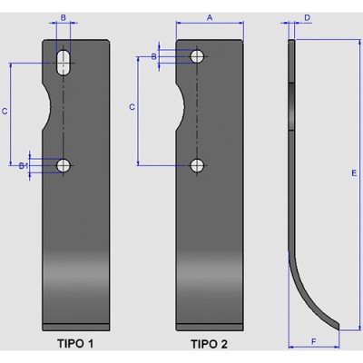 FACA MOTOENXADA HONDA PUBERT