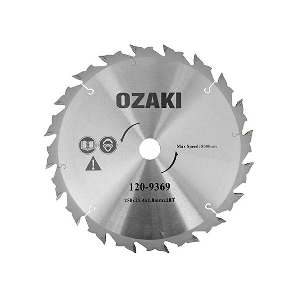 DISCO ROÇADORA 20 DENTES DIAMANTE 250x25,4x1,8mm (OZAKI)